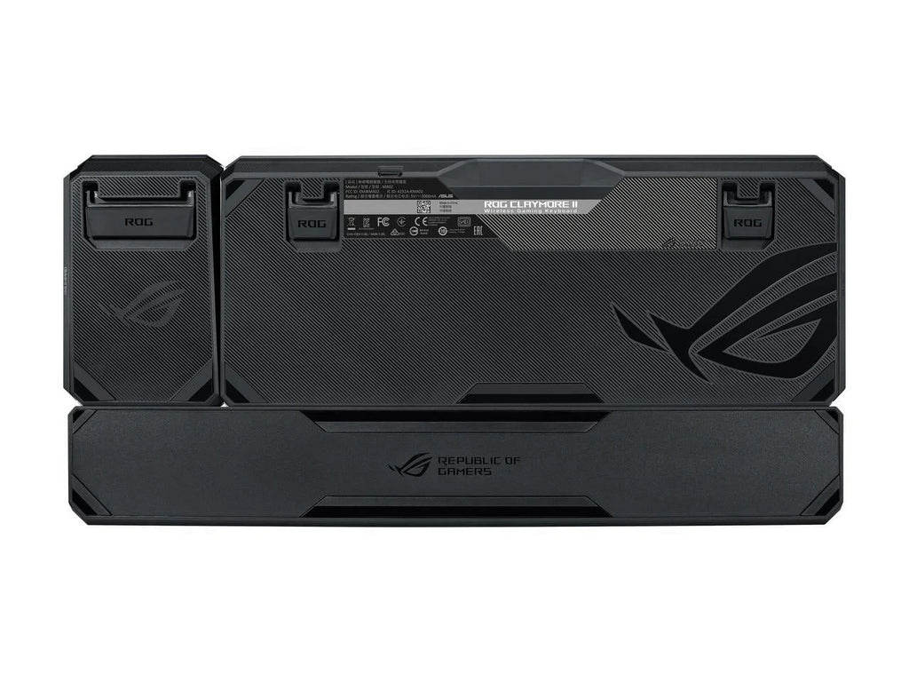 ASUS MA02 ROG Claymore II Wireless Modular Gaming Mechanical Keyboard with ROG RX Blue Switches; detachable numpad & wrist rest