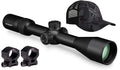 Vortex Optics Diamondback Tactical 6-24x50 FFP EBR-2C (MRAD) Riflescope with Vortex High Rings (1.18in; 30mm) and Free Hat Bundle