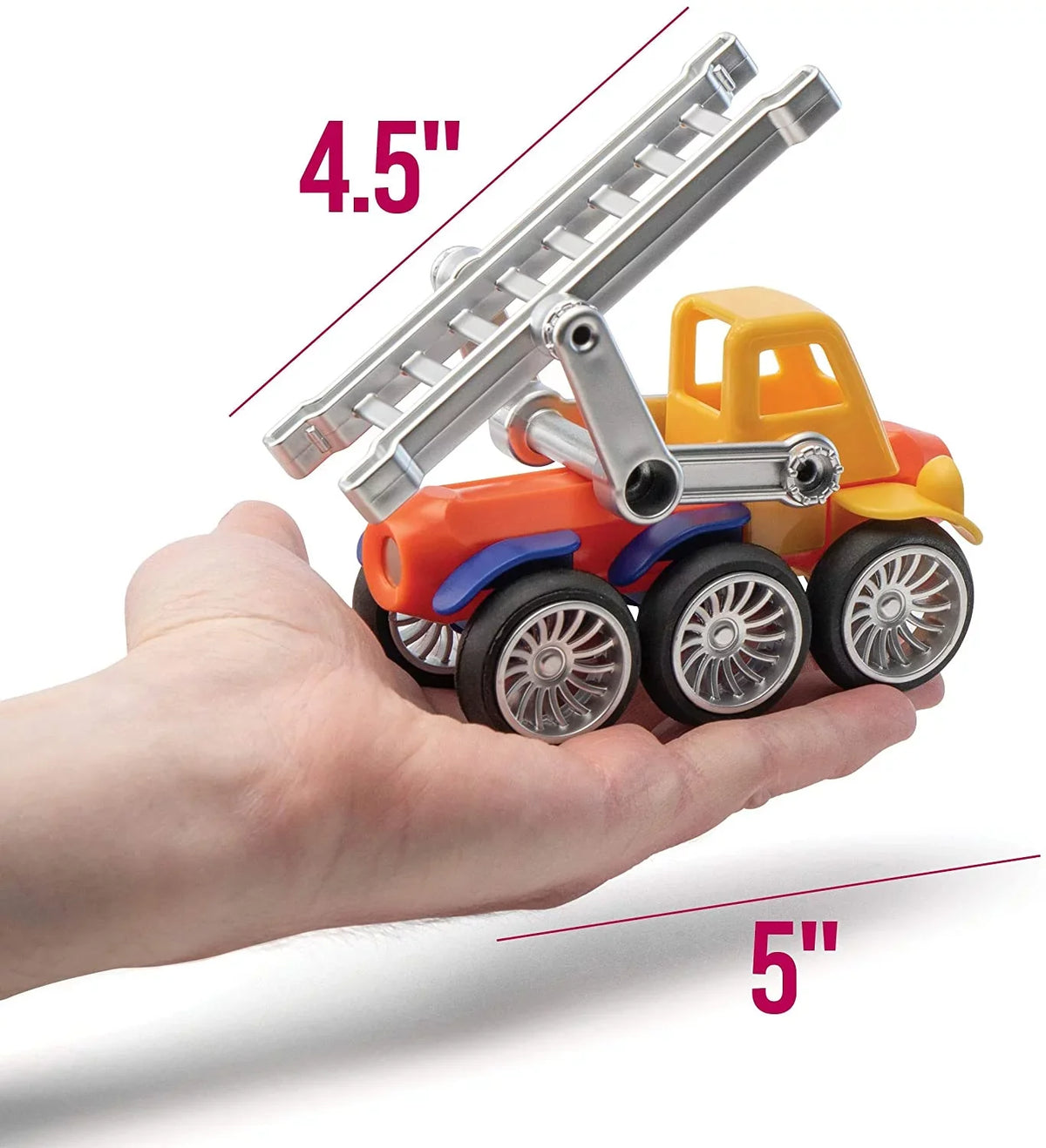 Play Brainy 42 pc. Stem Magnetic Toy Cars and Vehicles with Storage Case for Child Ages 3 and up
