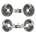 Transit Auto - Front Rear Semi-Metallic Pads And Disc Brake Rotors Kit For 2014 Mini Cooper With 5 Lug Wheels K8A-102701