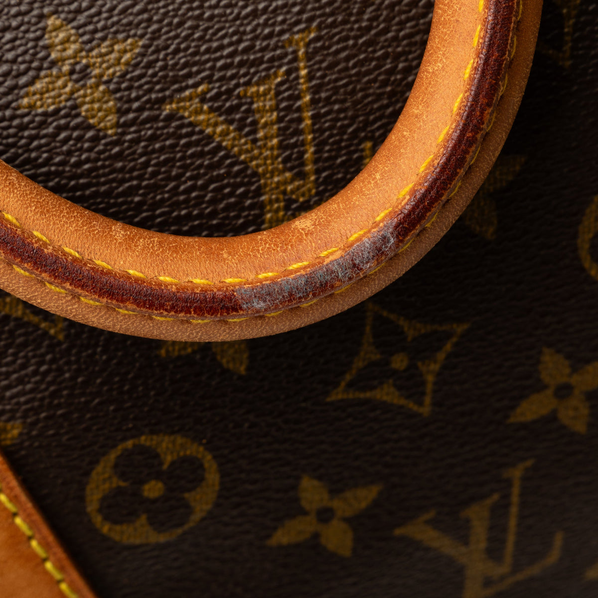 Authenticated Louis Vuitton Monogram Keepall 55 Canvas Brown Travel Bag WeekenderBag Unisex (Good)