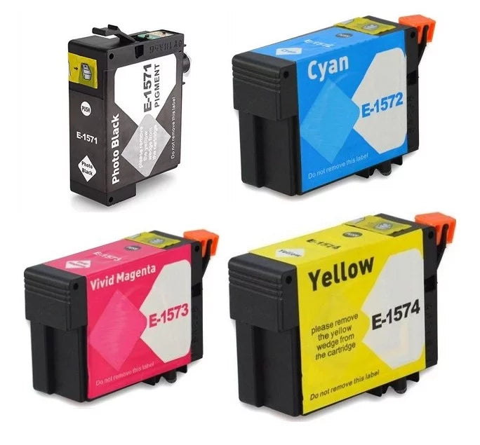 PrinterDash Replacement for Stylus Photo R3000 Inkjet Combo Pack (PBK/C/M/Y) (NO. 157) (T157PBKCMY-US)