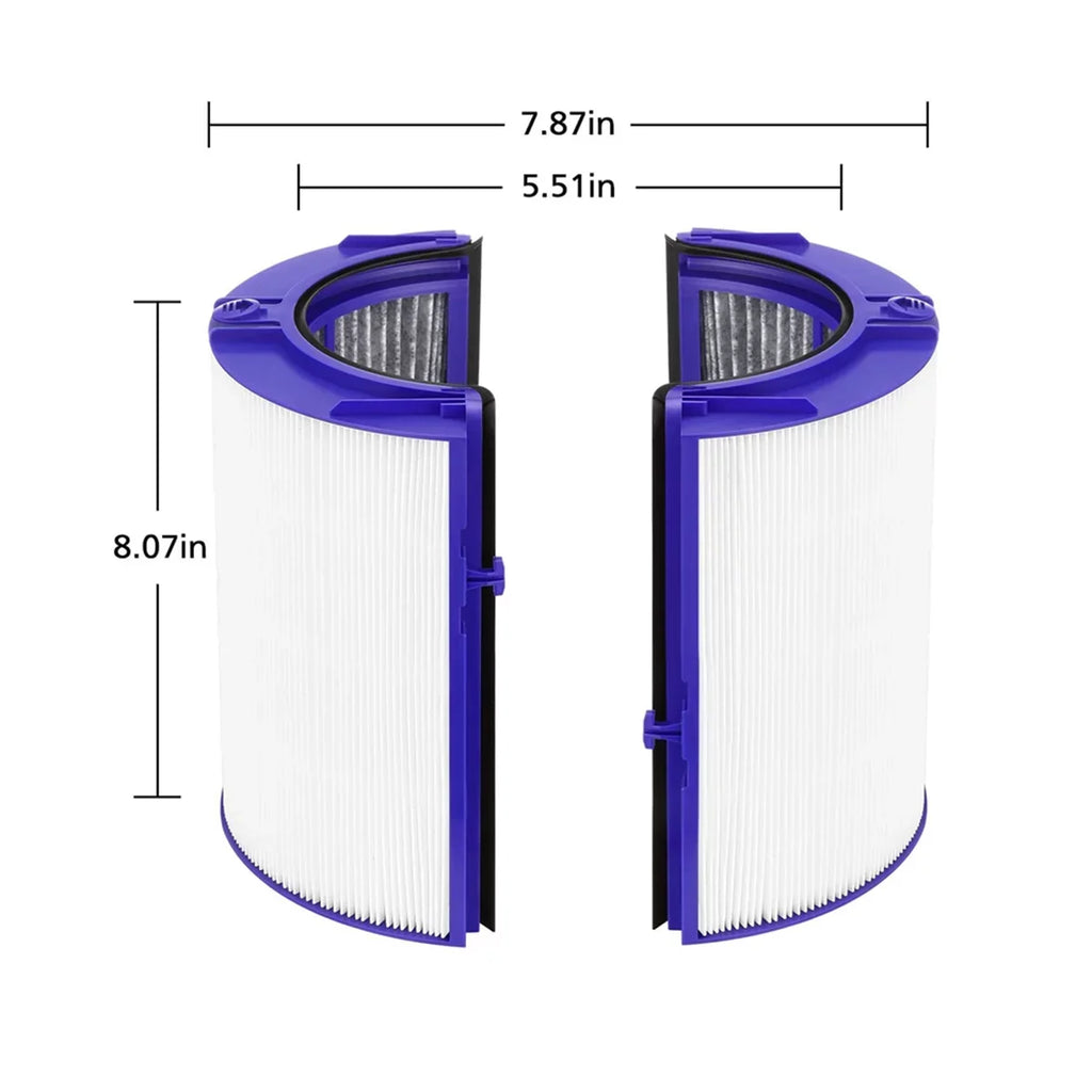 Air Purifier Filter Replacement for Pure Cool Purifying Fan TP04 HP04 DP04; 2-in-1 360° True HEPA and Activated Carbon Filter