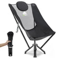 MTRVR High Back Folding Camping Chairs; Plus Size Camp Chairs for Adults; Portable Chair Foldable Lounge Chair Compact for Outdoor Sports; Travel; Beach; Picnic; Lawn; Heavy-Duty; Oversize;Supports 60