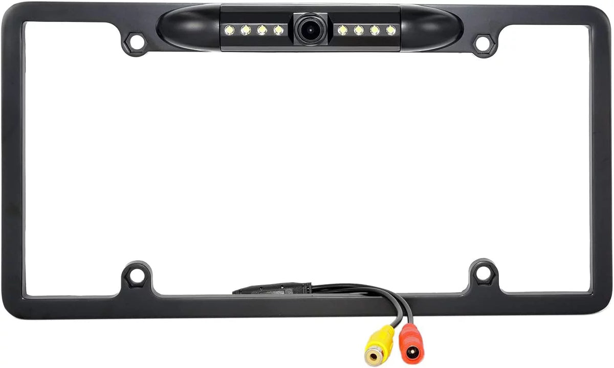 Backup Camera Rearview License Plate Liquidproof for Kenwood DDX-512 DDX512 Black