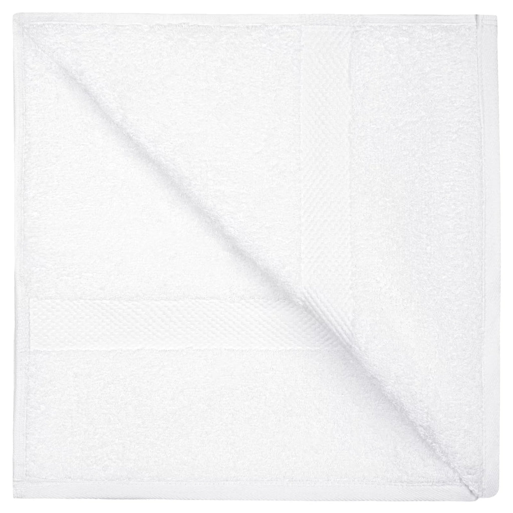 White Classic Luxury White Bath Towels - Large 30x56 mm; 100% Cotton American Linen Big White Towels; 2-Pack Bathroom Sheets | Set of 2; White