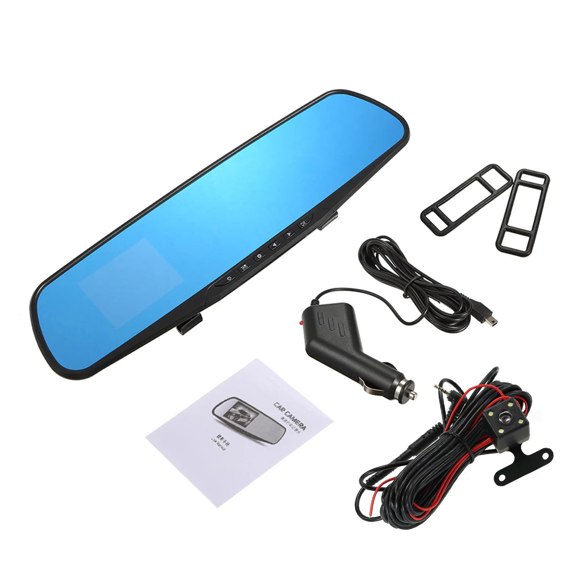 moobody Dual Camera Car Driving Recorder - 1080P Full HD Dual Dash Cam with 170°Wide Angle Lens; Loop Recording; and Motion Detection System for Optimal Security