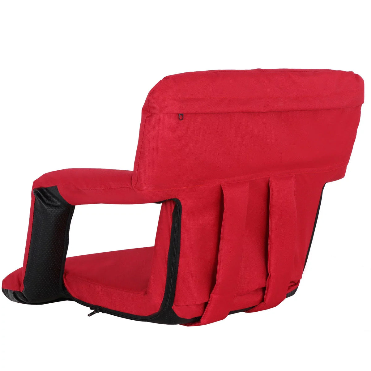ZENSTYLE -resistant Stadium Seat with Cup Holder 7 Tiltable Positions - Red