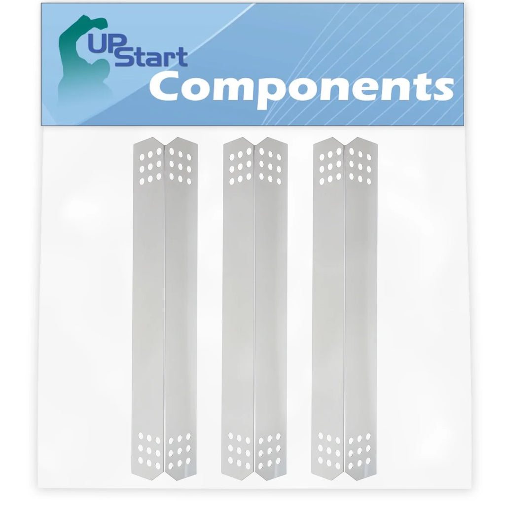 3-Pack BBQ Grill Heat Shield Plate Tent Replacement Parts for Nexgrill 720-0733A - Compatible Barbeque Stainless Steel Flame Tamer; Flavorizer Bar; Vaporizer Bar; Burner Cover 16 1/8"