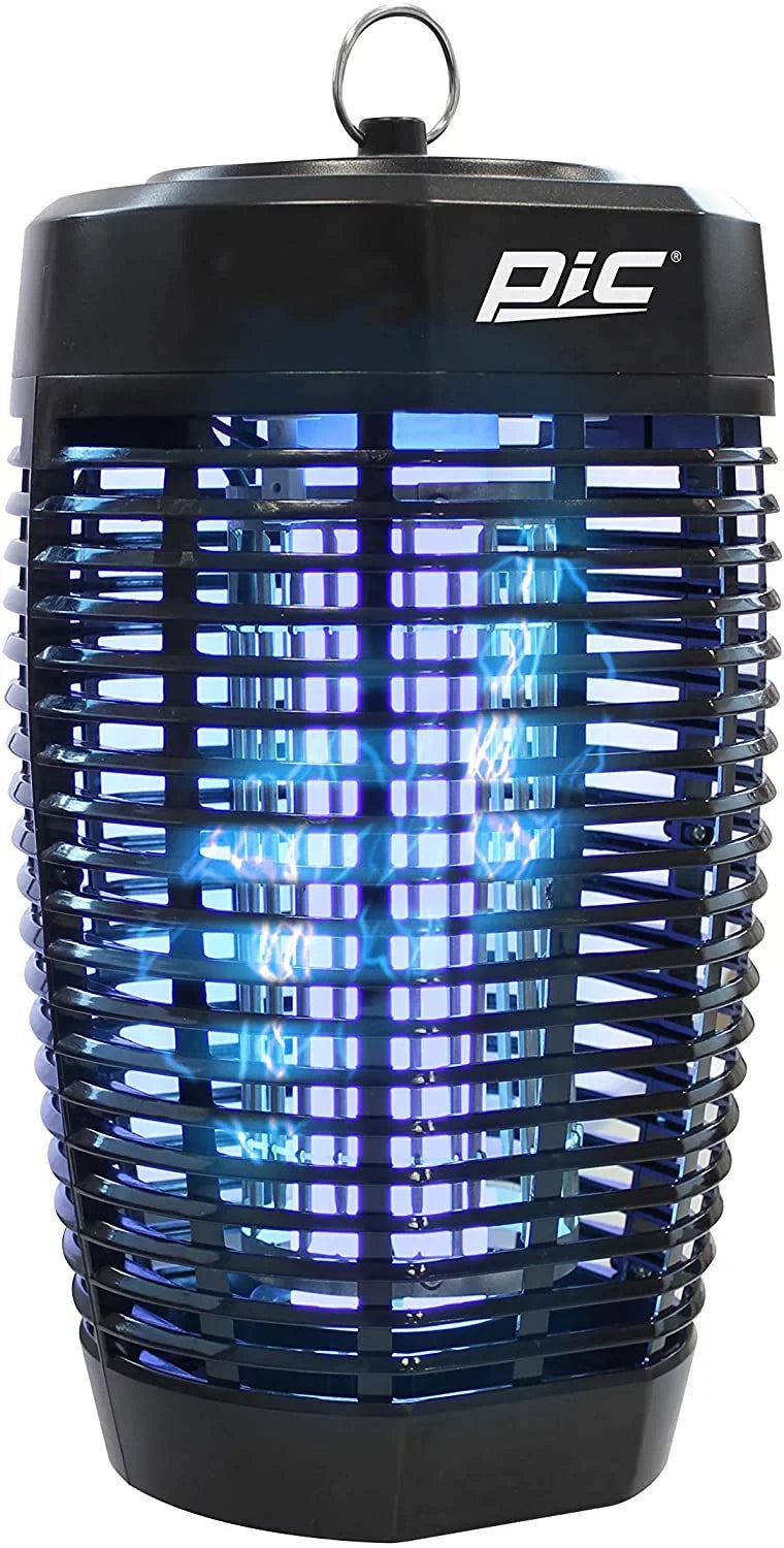 PIC 40W Outdoor 1 Acre Mosquito and Bug Zapper; Electronic Insect Killer; Black