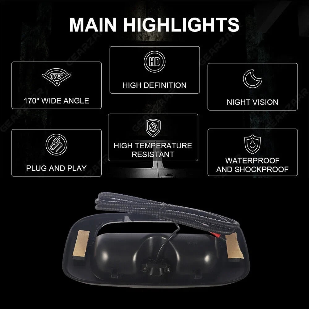 KingFurt Night Vision Liquidproof High Resolution Chevy GMC Silverado/Sierra Rear View Backup Camera