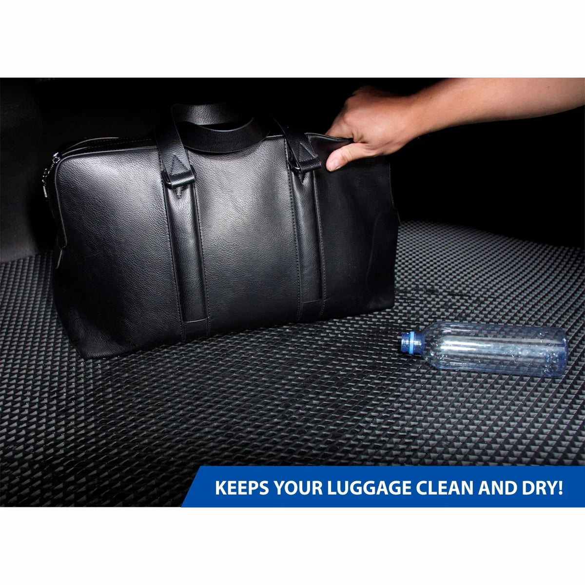 Goodyear Custom Fit Cargo Mat Liner for Subaru Forester 2014-2018 - Heavy Duty Trunk Liner; Diamond Shape; Luggage with Liquidproof; Liquid & Dirt Trapping Technology - Anti-Slip Cargo Liner - GY004696