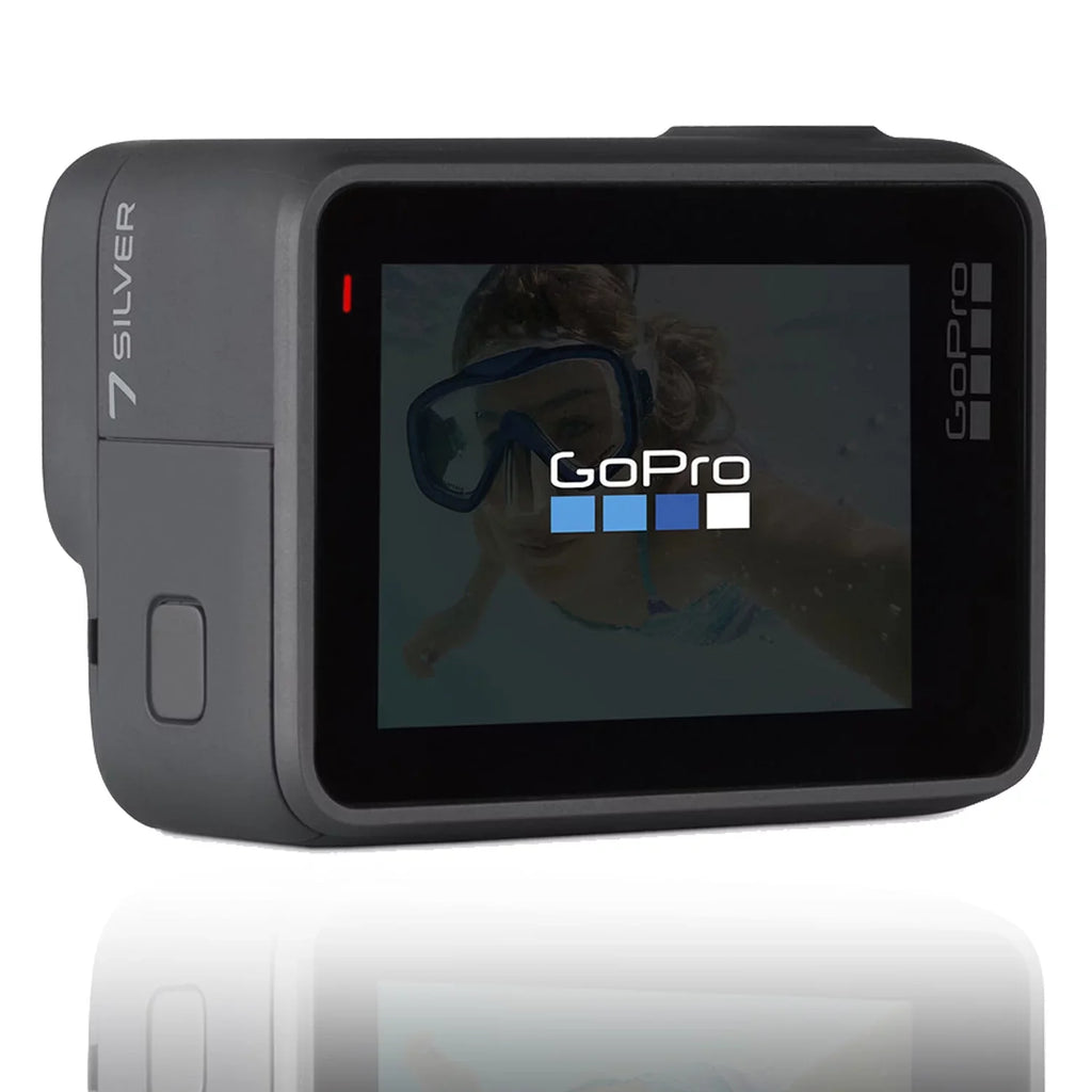 Restored GoPro HERO7 Silver Camera + Super Suit Dive Housing Case ECommerce Packaging Liquidproof Digital Action Camcorder With Touch Screen 4K HD Video 12MP Photos (Refurbished)