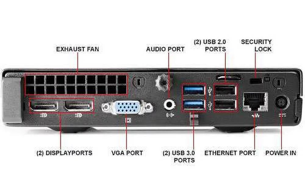 Restored HP Elite 600 G1 Micro Desktop Computer Ultra Small Tiny PC ( Core i3-4160T; 4GB Ram; 320GB HDD; WiFi) Win 10 Pro (Refurbished)