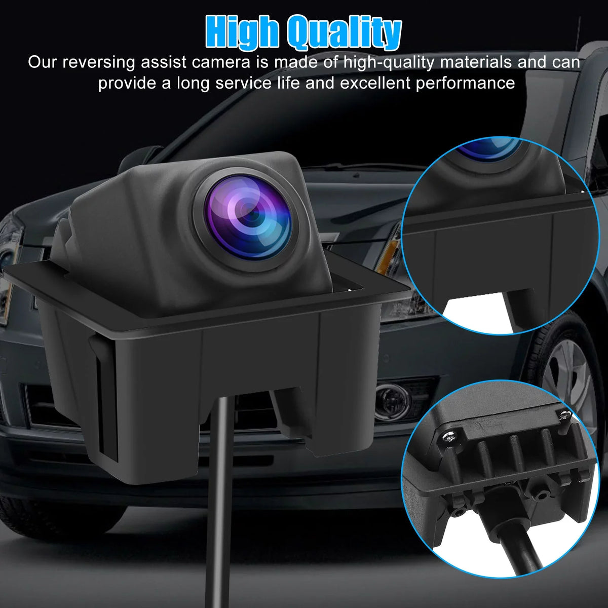 Rear View Backup Camera for Cadillac SRX; TSV Back Up Parking Assist Cam 23205689; 22915398; 15926122; 20910350 Replacement for 2010 2011 2012 2013 2014 2015 2016 Cadillac SRX