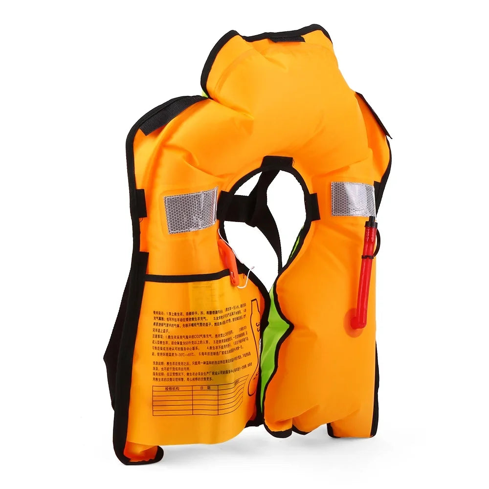 Manual Inflatable Adult Sports Swiming Fishing Survival Jacket