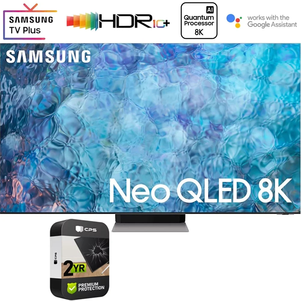 Restored Samsung QN75QN900A 75 cm Neo QLED 8K Smart TV (2021) Bundle with 2 Year Premium Extended Protection Plan (Refurbished)