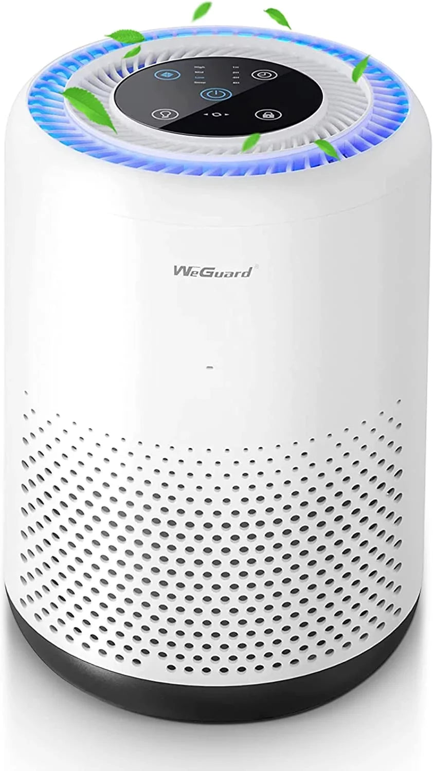 WeGuard K300 Air Purifier with H13 True HEPA Filter 430 sq ft Coverage | for Allergens; Wildfire Smoke; Dust; Odors; Pollen; Pet Dander | Removal to 0.1 Microns White; 1-Pack
