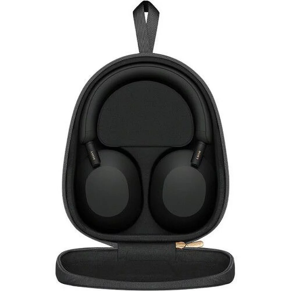 Sony WH-1000XM5 Wireless Industry Leading Noise Cancelling Headphones ( Black ); Crystal Clear Hands-Free Calling; Hi-Res Audio; and Alexa Voice Control + ZeeTech Microfiber Cleaning Cloth