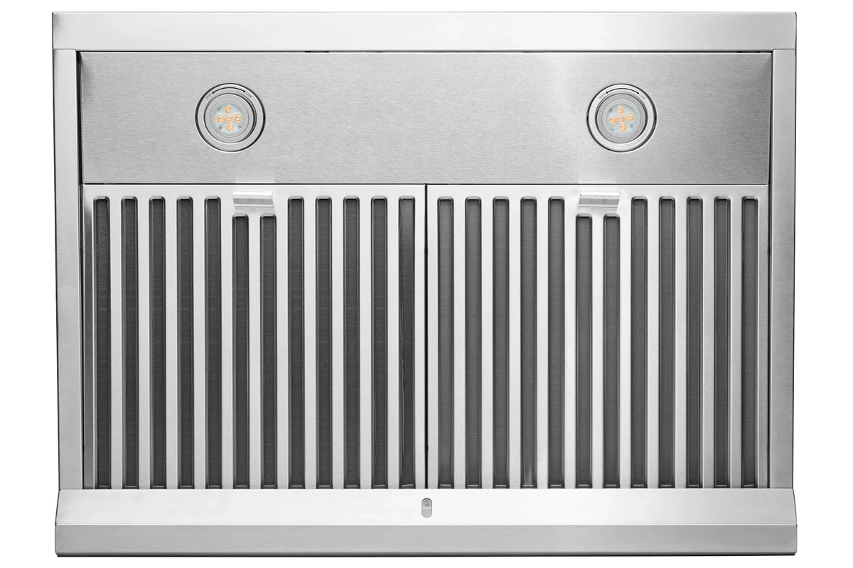 Hauslane | Chef Series | PS18 30" Under Cabinet Range Hood; Stainless Steel Contemporary Modern Design 860 CFM; Touch Screen w/Digital Clock; Dishwasher Safe Baffle Filters; LED Lamps; 3-Way Venting