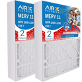 20x25x5 Air Filter MERV 11 Comparable to MPR 1000; MPR 1200 & FPR 7 Compatible with White Rodgers FR2000U-108 Premium USA Made 20x25x5 Furnace Filter 2 Pack by AIRX FILTERS WICKED CLEAN AIR.