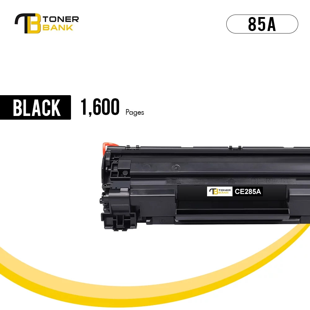 Toner Bank Compatible 85A Toner Cartridge for HP CE285A 85A LaserJet Pro P1102W Pro M1212NF Pro M1132 M1210 M1130 M1212NF M1217NFW Printer Replacement Toner Ink (Black; 1-Pack)