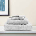 Mainstays Performance Solid 6 Piece Towel Set; Silver