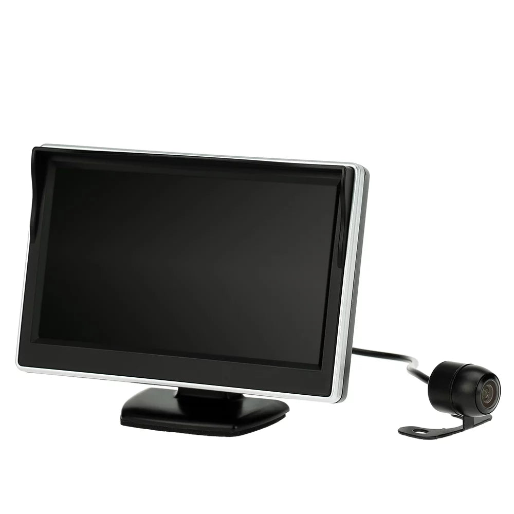 Htovila 5 cm TFT LCD Display Monitor Car Rear View Backup Reverse System + HD Parking Camera