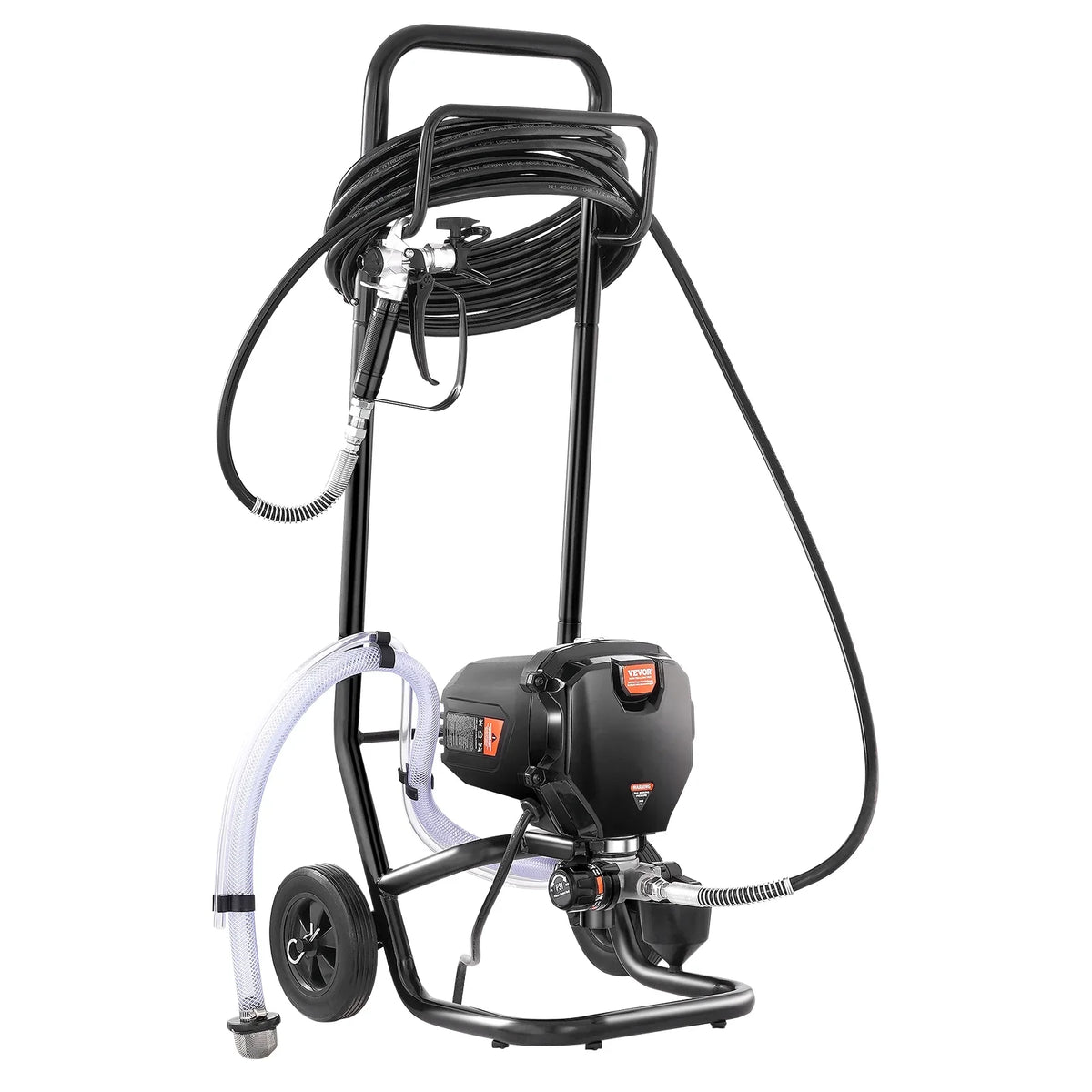 SKYSHALO Stand Airless Paint Sprayer; 750W High Efficiency Airless Stand Sprayer; 3000PSI Electric Paint Sprayer with Cleaning Kits for Painting Home Interior Exterior Walls; Ceiling; Fence; Cabinet