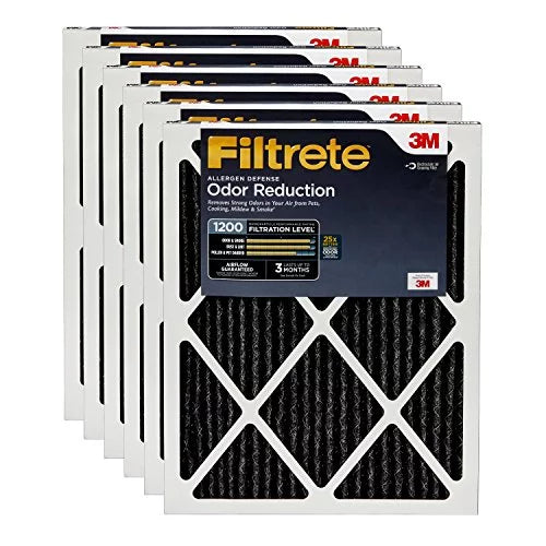 Filtrete 14x30x1; AC Furnace Air Filter; MPR 1200; Allergen Defense Odor Reduction; 6-Pack (exact dimensions 13.81 x 29.81 x 0.81)