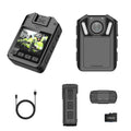 RONY 1440P Mini Body Camera - 128GB Wearable Police Body Camcorder with Night Vision - Fluidproof Body Cam with Audio and Video Recording for Law Enforcement Security Guard Home