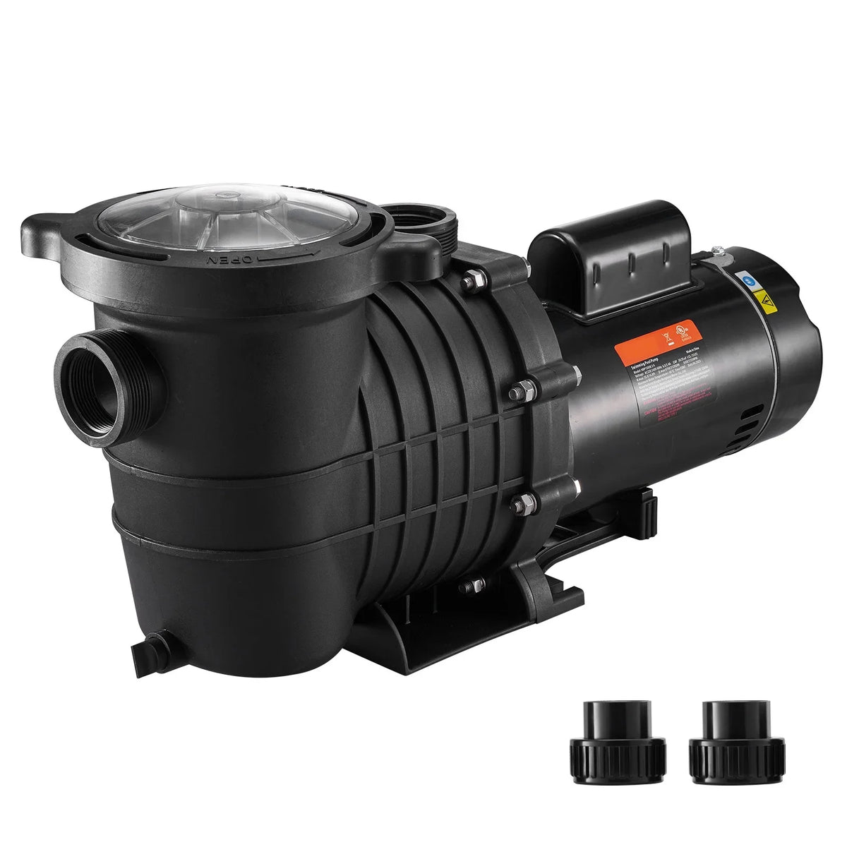 SKYSHALO Swimming Pool Pump; 2 HP 230 V; 1500 W Double Speed Pump for in/Above Ground Pool w/ Strainer Basket; 5520 GPH Max. Flow; Certification of ETL for Security