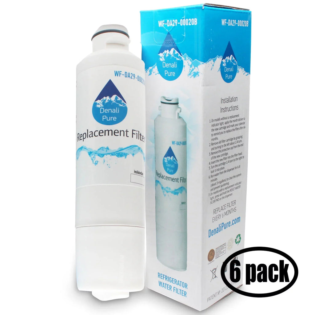 6-Pack Compatible with Samsung RF4289HARS Refrigerator Filter - Compatible with Samsung DA29-00020B; DA29-00020A; HAF-CIN Fridge Filter Cartridge