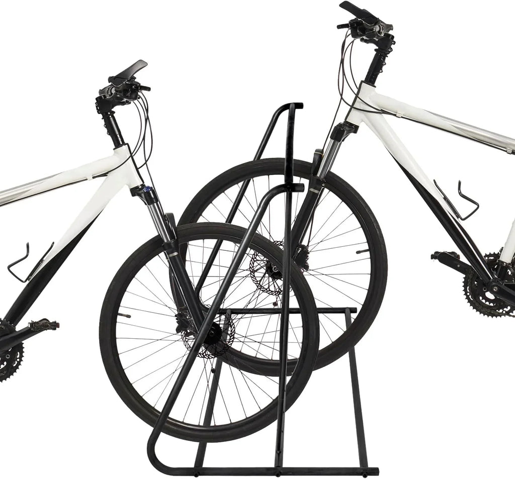 YGDU 6-Bicylce Capacity Steel Double-Sided Bike Rack Stand/Grid Bicycle Parking Storage Holder; Black