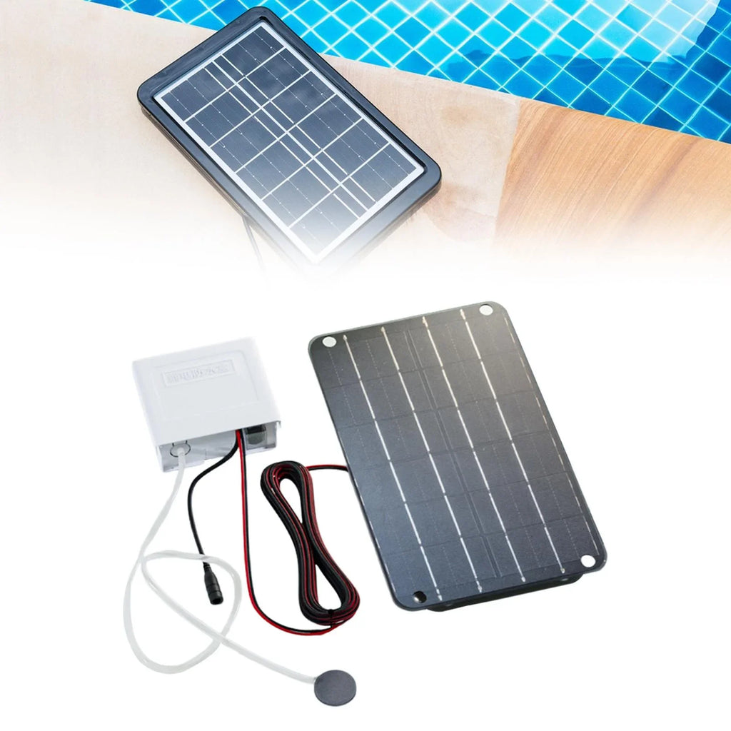 Colaxi Solar Air Pump;Aquarium Air Pump Oxygenator Silent Eco Friendly;6V Solar Pond Aerator Solar Powered Pond Pump for Hydroponics