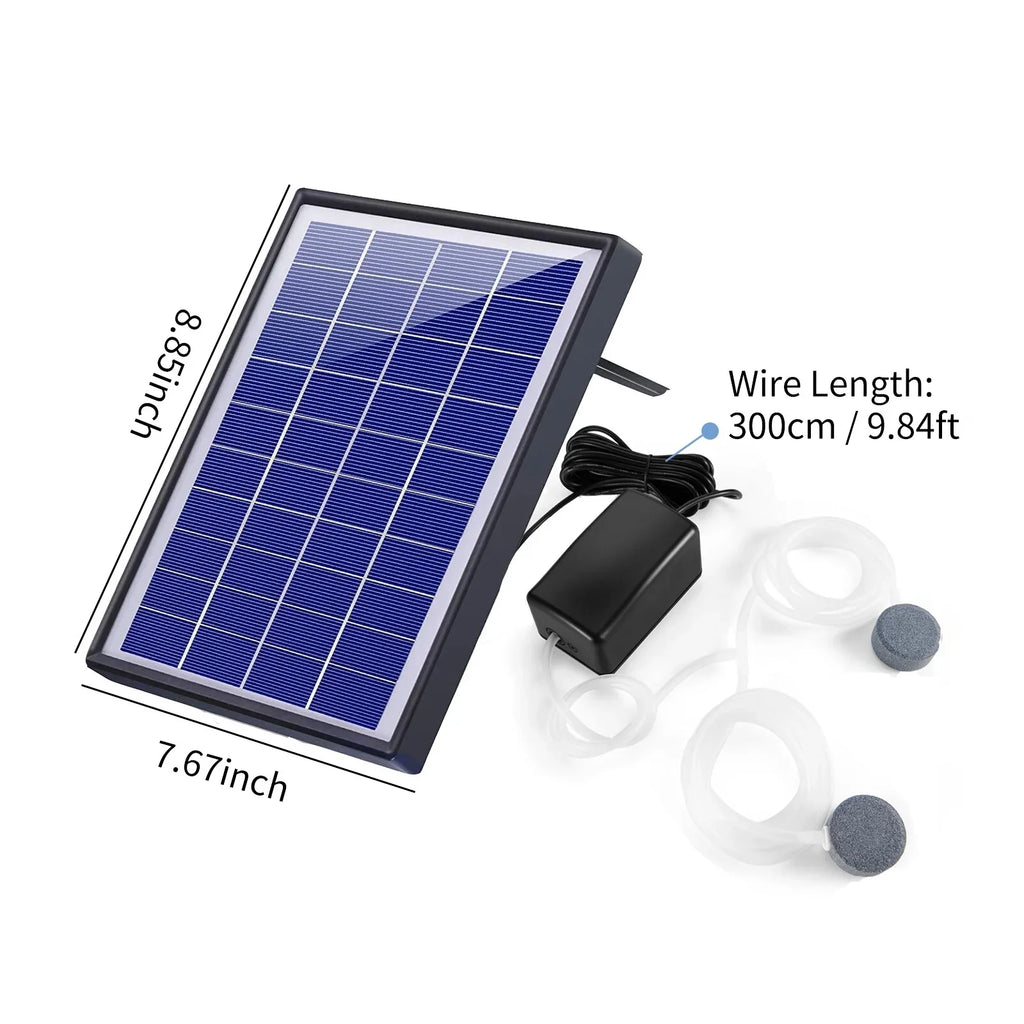 GoolRC Oxygenation pump; Pool Pond Aerator Air Pump Bubble Stones Fish Air Bubble Stones Solar Pump Fish Air Pump Aerator Fish6w 2 Air BubbleAerator Air Pump Aerator With Yaliya