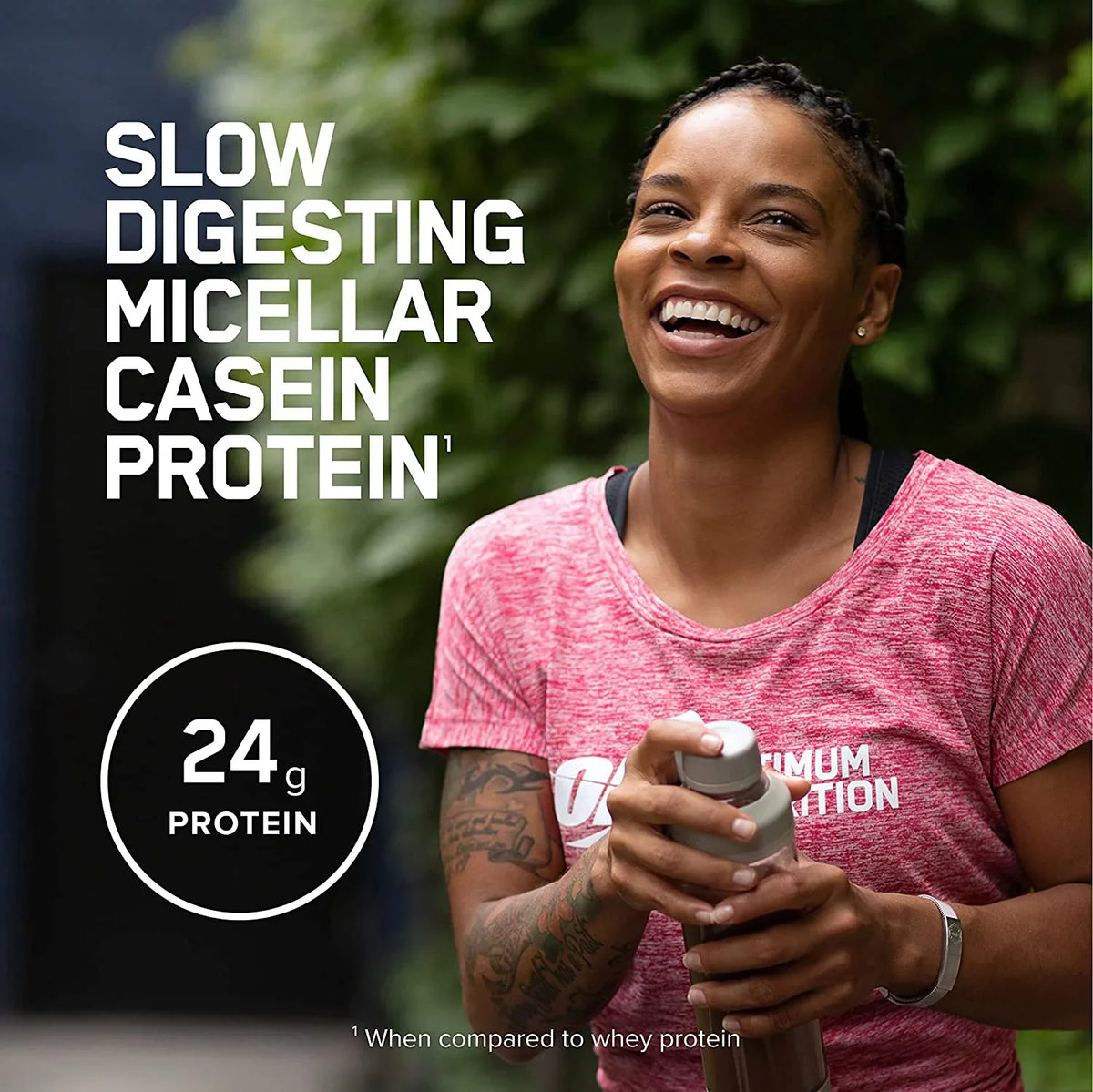 Optimum Nutrition; Gold Standard 100% Casein; 24g Protein Powder; Chocolate Peanut Butter; 1.87 lb